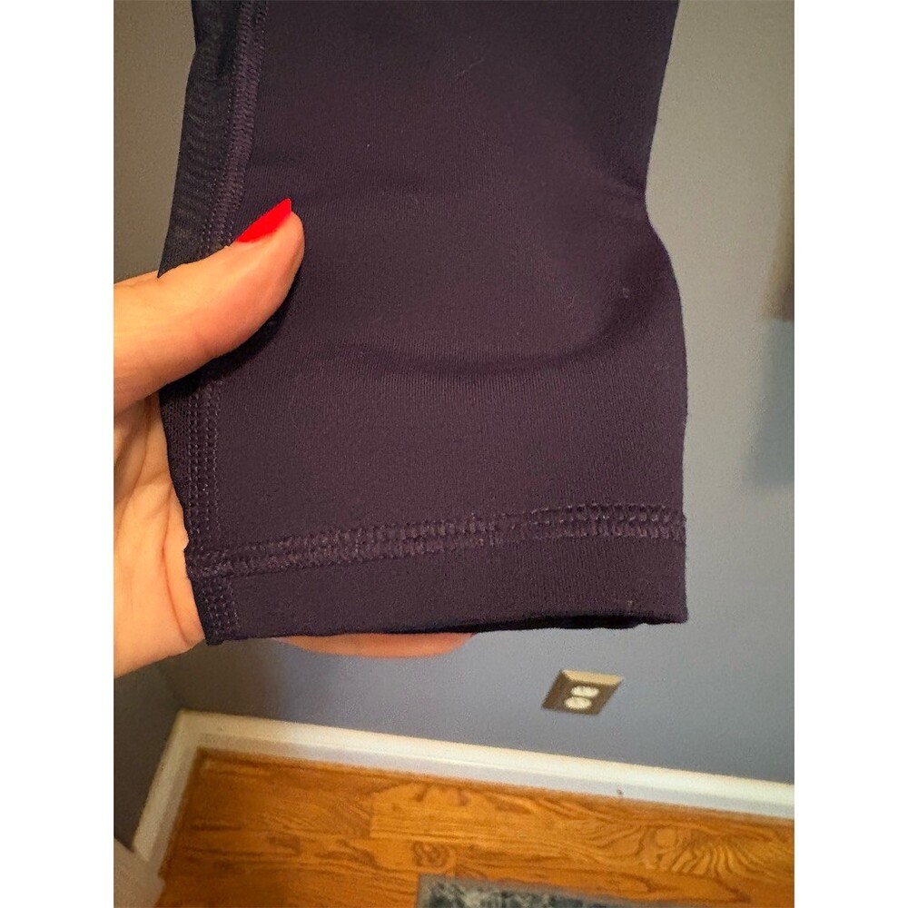 Old Navy Active Go-Dry Leggings Womens M Blue High Rise Mesh Pockets - Picture 3 of 5